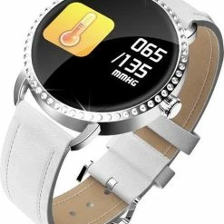 Beste Pirce 🤩 Tijdspeeltgeenrol Smartwatch EJ9 Wit Heren/Dames- Android/iOS- Stappenteller - Hartslagmeter -Bloeddrukmeter - Activity Tracker - Bluetooth - Waterdicht-Fitness 🔥