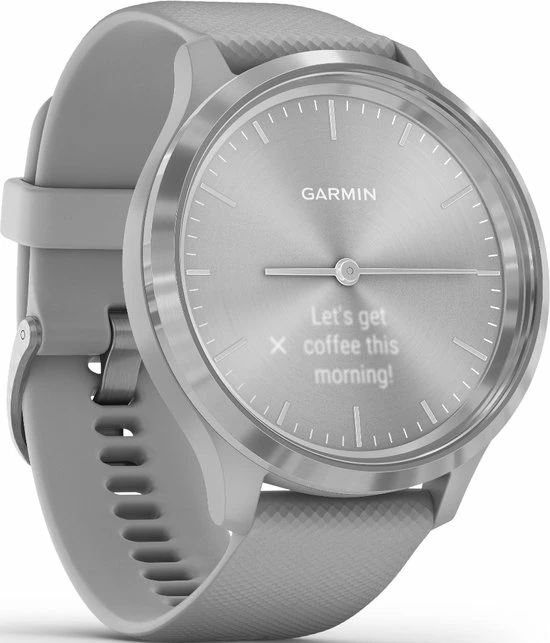 Flash-uitverkoop ⌛ Garmin Vivomove 3 Hybrid Smartwatch - Echte Wijzers - Verborgen Touchscreen - Connected GPS - Silver/Grey ⭐ 17 Flash-uitverkoop ⌛ Garmin Vivomove 3 Hybrid Smartwatch - Echte Wijzers - Verborgen Touchscreen - Connected GPS - Silver/Grey ⭐ - Afbeelding 15