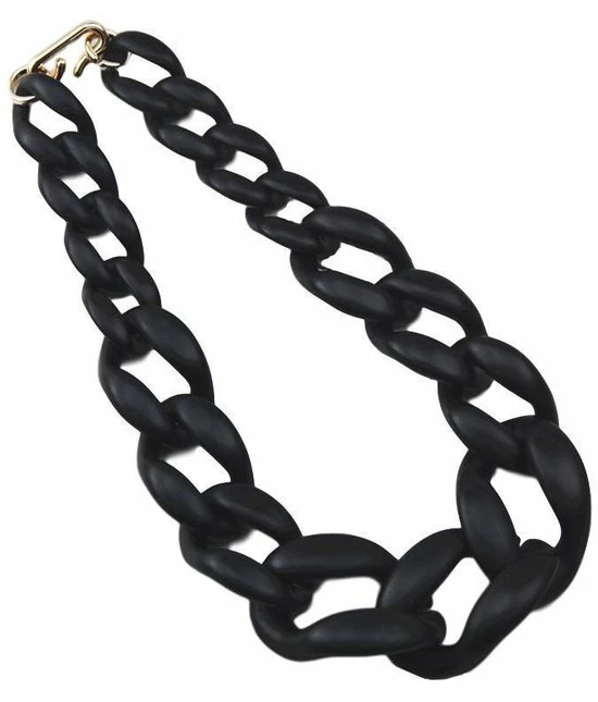 Flash-uitverkoop π Zis - Schakelketting - Dames Ketting - Zwarte Ketting - Opvallende Ketting- Statement Ketting - Grote Schakels - 50 Cm π 3 Flash-uitverkoop π Zis - Schakelketting - Dames Ketting - Zwarte Ketting - Opvallende Ketting- Statement Ketting - Grote Schakels - 50 Cm π