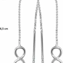 Aanbiedingen 😀 Glams Doortrekoorbellen Infinity 65 Mm - Zilver 🔥 -Sieraden-horloges Winkel 550x666 1