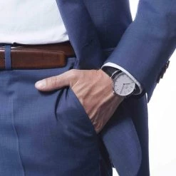 Begroting ❤️ Daniel Wellington Classic Sheffield DW00100020 - Horloge - Leer - Zwart - Ø 40 Mm 😉 -Sieraden-horloges Winkel 550x687 1