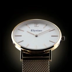 Beste Verkoop 💯 Elysian - Dames Horloge - Rose Goud Mesh - Waterdicht - 36mm 👏 -Sieraden-horloges Winkel 550x687 3