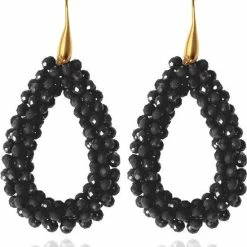 Uitgang 😉 Cilla Jewels Druppel Oorbellen Stardust Black 🎁 -Sieraden-horloges Winkel 550x694 2
