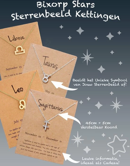 Gloednieuw π Bixorp Stars Leeuw / Leo Ketting Goudkleurig - Sterrenbeeld Hanger - Cadeau Voor Haar - Cadeau Voor Sinterklaas - Cadeau Voor Kerst π 6 Gloednieuw π Bixorp Stars Leeuw / Leo Ketting Goudkleurig - Sterrenbeeld Hanger - Cadeau Voor Haar - Cadeau Voor Sinterklaas - Cadeau Voor Kerst π - Afbeelding 4