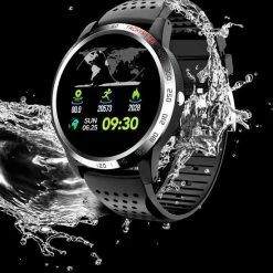 Top 10 🤩 Belesy® Tachy - Smartwatch Heren - Smartwatch Dames - Horloge - Stappenteller - Hart ECG - 1.3 Inch - Kleurenscherm - Donker Bruin - Leer 💯 -Sieraden-horloges Winkel 550x710