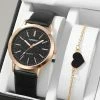 Flash-uitverkoop 🎁 Fashion Jewelry Horloge Set Jewellery Jewels Cadeau Kerst Sieraad 🤩