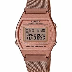 Goedkoopste 👍 Casio Vintage Edgy B640WMR-5AEF Unisex Horloge - 35 Mm 🛒