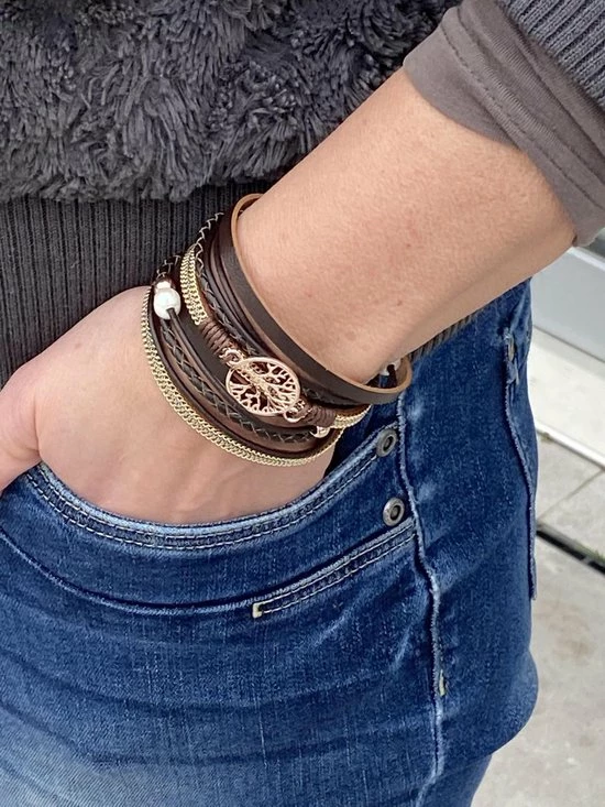 Top 10 ๐ Armband Dames Rosegoud- Leren Wikkelarmband Galeara Design Rosekleurig En Bruin Dames Levensboom 18,5cm - Galeara Design ๐ 8 Top 10 ๐ Armband Dames Rosegoud- Leren Wikkelarmband Galeara Design Rosekleurig En Bruin Dames Levensboom 18,5cm - Galeara Design ๐ - Afbeelding 6