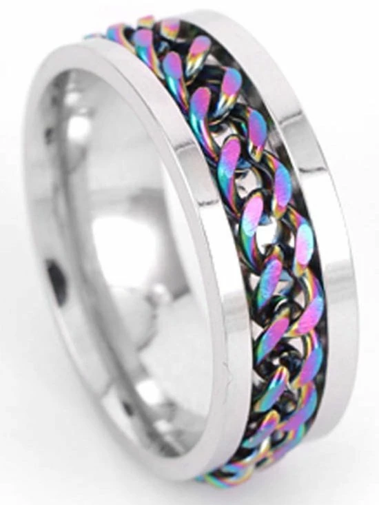 Uitgang 🎉 Ocean Of Motion - Anxiety Ring - Stress Ring - Fidget Ring - Spinner Ring - Fidget Toys - Ring - Ringen - Fles Opener - Bier Opener - Titanium - Ketting - Multicolor - Ringmaat 60/19.00 Mm - Dames - Heren 🥰 3 Uitgang 🎉 Ocean Of Motion - Anxiety Ring - Stress Ring - Fidget Ring - Spinner Ring - Fidget Toys - Ring - Ringen - Fles Opener - Bier Opener - Titanium - Ketting - Multicolor - Ringmaat 60/19.00 Mm - Dames - Heren 🥰