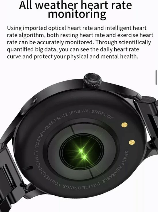 Korting 🔔 Smartwatch Rankos AK37 - Sporthorloge Goud Staal Schakel Bandje - Fitness - Stappenteller - Hartslag - Slaapmonitor - Bluetooth Bellen-Bel/message Herinnering - Camera Bediening-IP67 Waterbestendig - Met APP-Weer Informatie -Stopwatch - Muziek ✨ 12 Korting 🔔 Smartwatch Rankos AK37 - Sporthorloge Goud Staal Schakel Bandje - Fitness - Stappenteller - Hartslag - Slaapmonitor - Bluetooth Bellen-Bel/message Herinnering - Camera Bediening-IP67 Waterbestendig - Met APP-Weer Informatie -Stopwatch - Muziek ✨ - Afbeelding 10