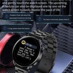 Korting 🔔 Smartwatch Rankos AK37 - Sporthorloge Goud Staal Schakel Bandje - Fitness - Stappenteller - Hartslag - Slaapmonitor - Bluetooth Bellen-Bel/message Herinnering - Camera Bediening-IP67 Waterbestendig - Met APP-Weer Informatie -Stopwatch - Muziek ✨ 25 Korting 🔔 Smartwatch Rankos AK37 - Sporthorloge Goud Staal Schakel Bandje - Fitness - Stappenteller - Hartslag - Slaapmonitor - Bluetooth Bellen-Bel/message Herinnering - Camera Bediening-IP67 Waterbestendig - Met APP-Weer Informatie -Stopwatch - Muziek ✨ -Sieraden-horloges Winkel 550x750 1