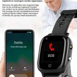 Begroting 👏 WatchToCare WTC 45S - Smartwatch - GPS Horloge - Alarmknop Ouderen - Senioren Alarm - Ouderenzorg - Valdetectie - Alzheimer - Dementie Patiënten - Alarmknop - Videobellen - Noodknop - KPN Sim Met €10 Tegoed, Geen Abonnement - Horlogeband Bruin Leer ⌛ -Sieraden-horloges Winkel 550x777 1