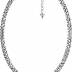 Uitgang 🔔 GUESS Dames Ketting Staal - Zilverkleurig 💯
