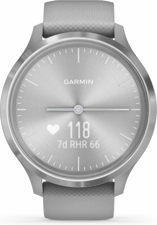 Flash-uitverkoop ⌛ Garmin Vivomove 3 Hybrid Smartwatch - Echte Wijzers - Verborgen Touchscreen - Connected GPS - Silver/Grey ⭐ 6 Flash-uitverkoop ⌛ Garmin Vivomove 3 Hybrid Smartwatch - Echte Wijzers - Verborgen Touchscreen - Connected GPS - Silver/Grey ⭐ - Afbeelding 4