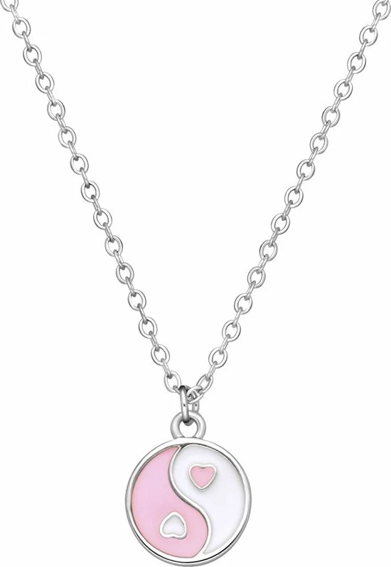 Promo β Lucardi - Dames Ketting Met Roze Yin En Yang - Bijoux - Ketting - Cadeau - 49 Cm - π 3 Promo β Lucardi - Dames Ketting Met Roze Yin En Yang - Bijoux - Ketting - Cadeau - 49 Cm - π
