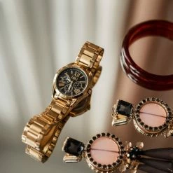 Beste recensies van 🛒 IKKI NOVA NV10 Dameshorloge - RVS - 3ATM - Waterdicht - Goud/Zwart 👏 -Sieraden-horloges Winkel 550x825