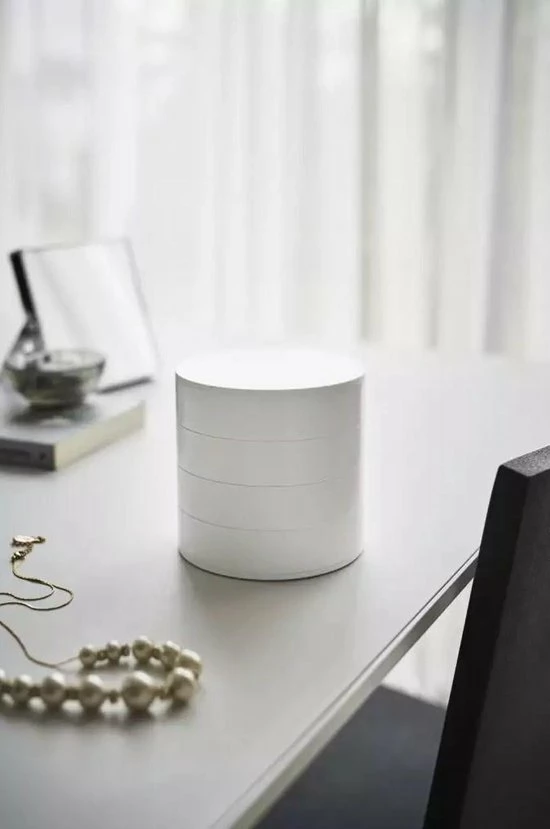 Beste deal 🎁 Yamazaki Sieradendoos Draaibaar Wit - Wit - Decoratief ⭐ 8 Beste deal 🎁 Yamazaki Sieradendoos Draaibaar Wit - Wit - Decoratief ⭐ - Afbeelding 6